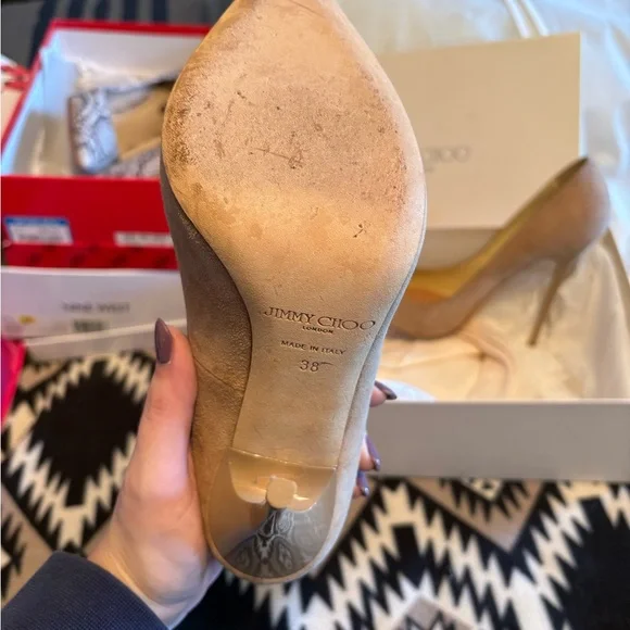 Jimmy Choo Tan Pumps - Picture 4 of 6
